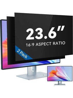 2-Pack 23.6" Privacy Screen Filter 16:9 Anti-Blue Light Glare Monitor Shield New
